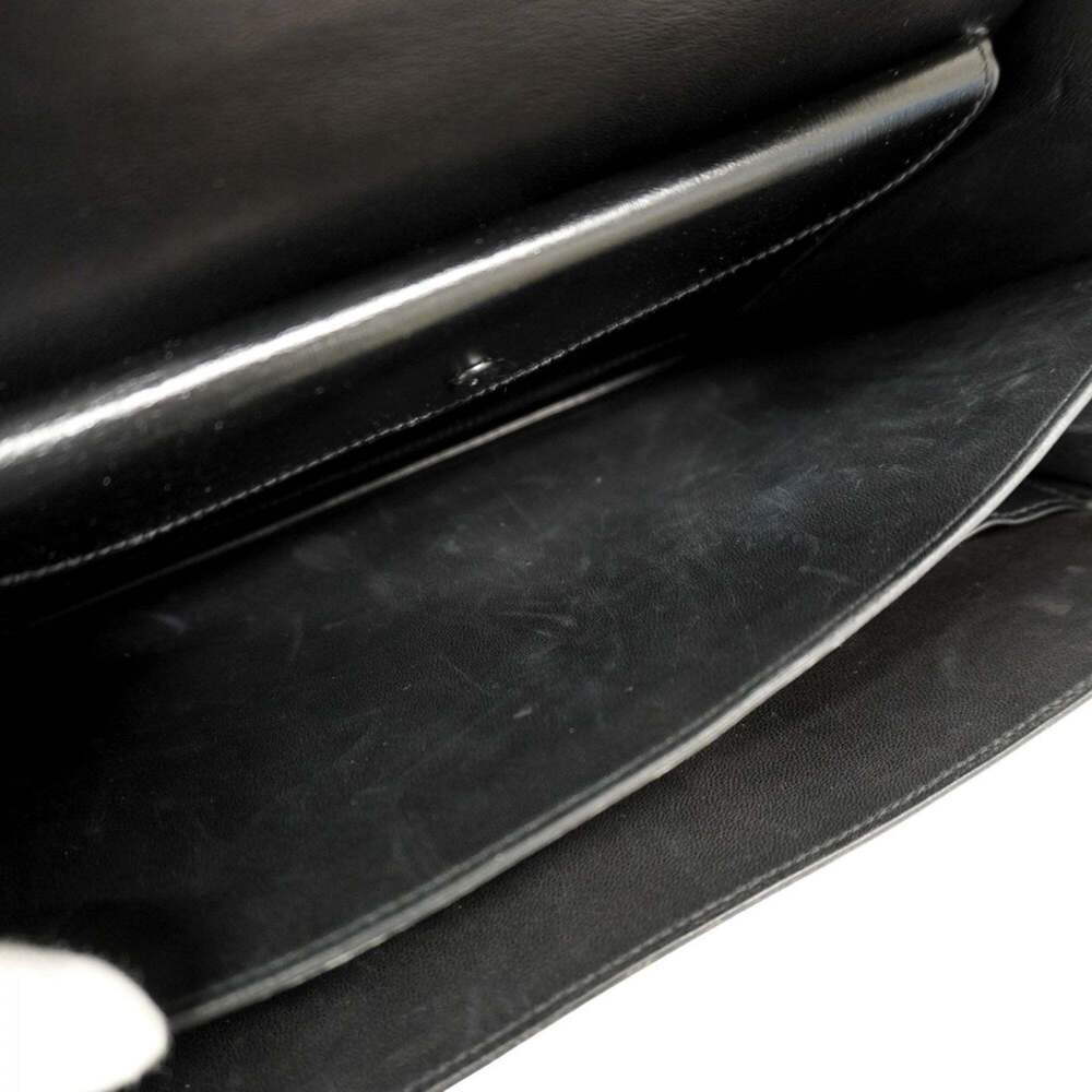 Hermes Hermès Vasco Box Calf Handbag, Black, with 〇Q Stamp, Women's - Picture 10 of 14